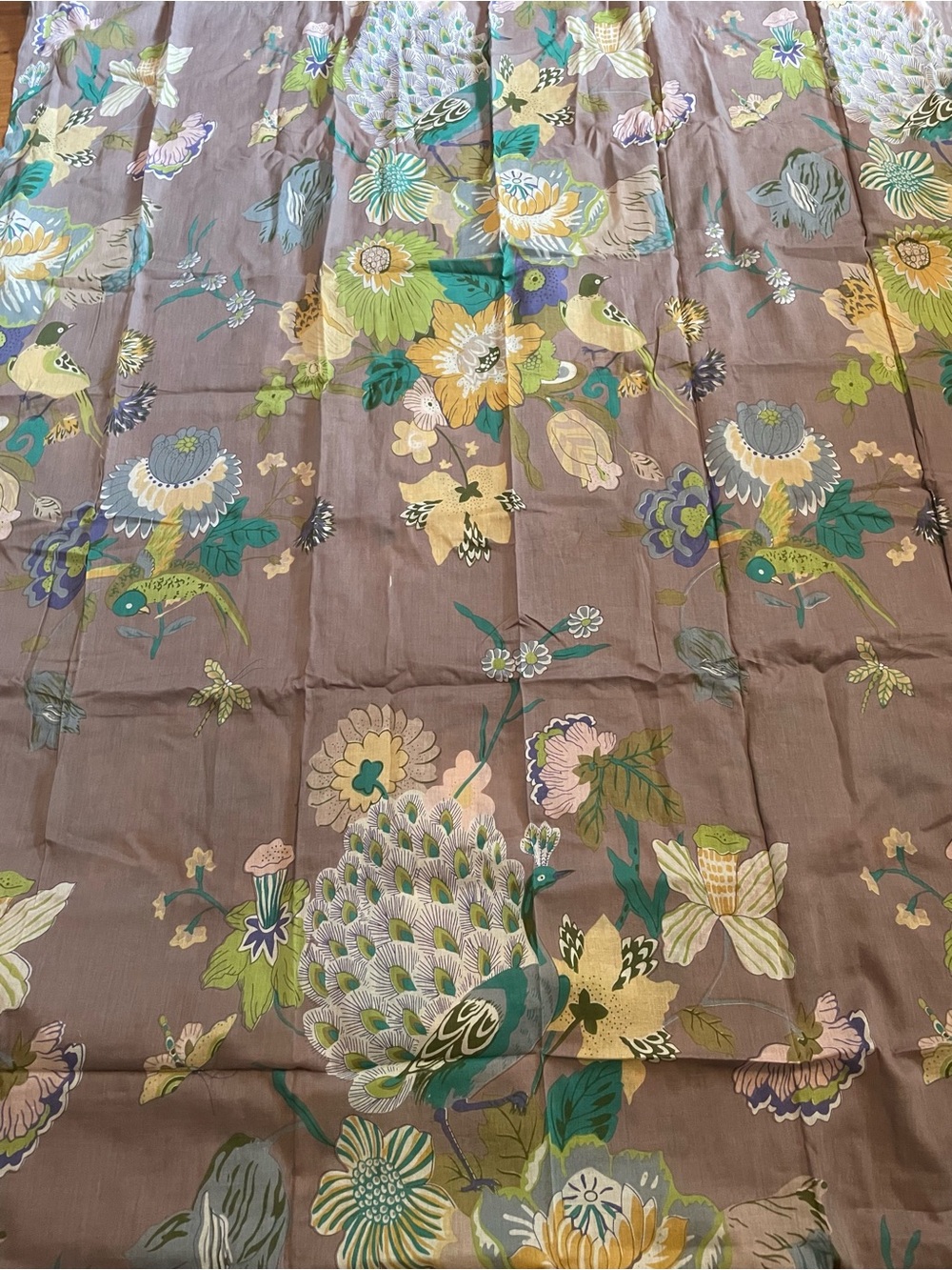 Karma Living Curtain with Botanical Designs